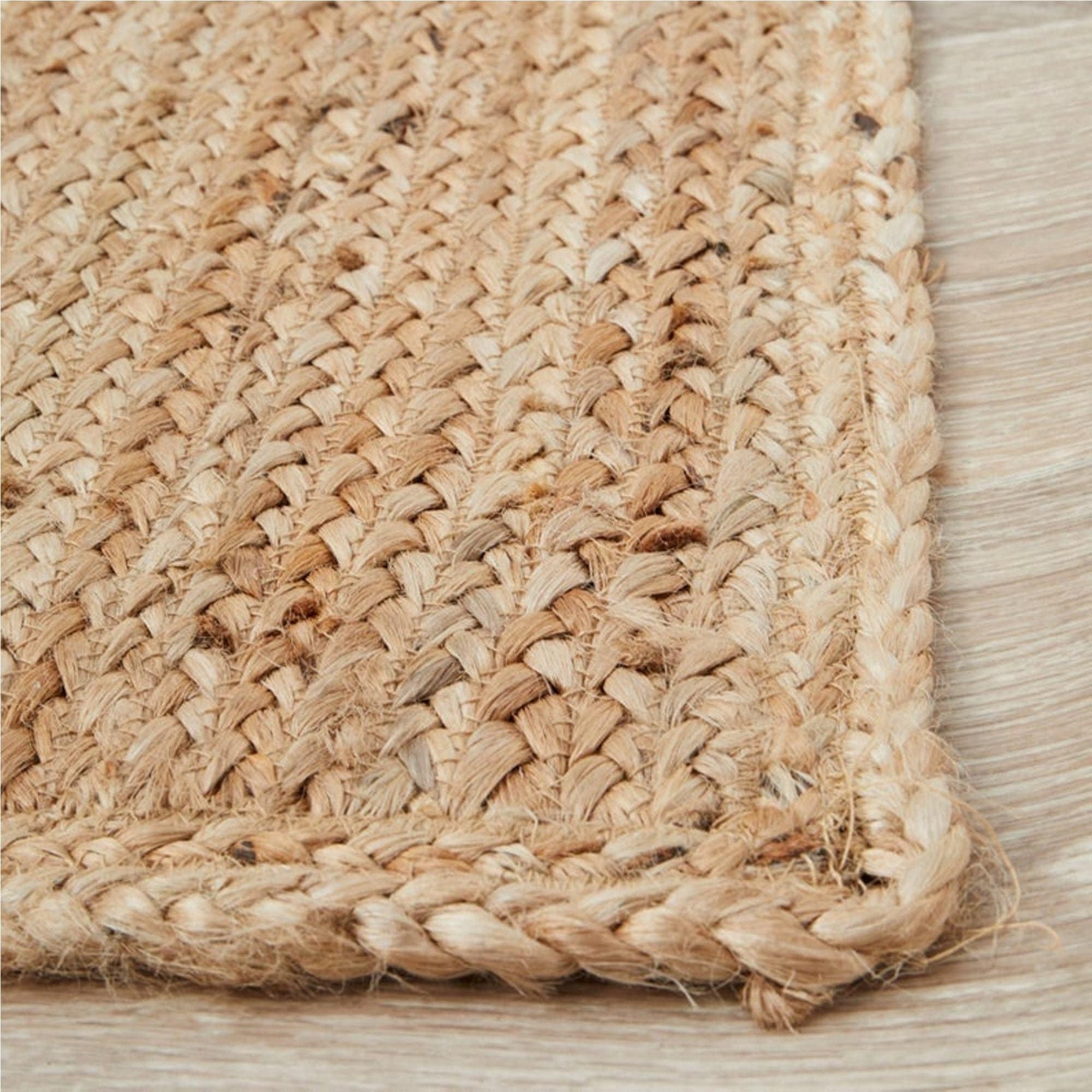 4x6 5x8 6x9 8x10 Natural Jute Hand Braided Area Rug Large Etsy