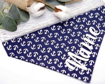 Personalized Dog Bandana, Dog Scarf, Over the collar