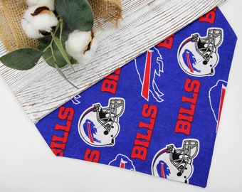 Bills Bandana for Dog, Personalized Dog Bandana Over the Collar, Bills Cat Bandana