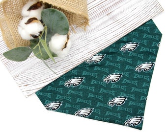 Eagles Dog Bandana, Over the Collar, Dog Bandana, Eagles Cat Bandana