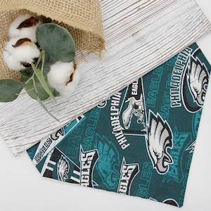 Eagles Dog Bandana, Over the Collar, Dog Bandana, Eagles Cat Bandana