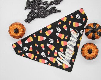 Candy Corn Personalized Dog Bandana