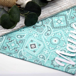 Personalized Dog Bandana, Classic Print Dog Bandana , Over the collar