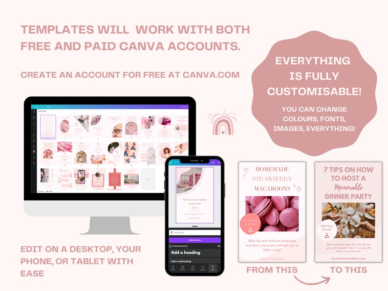 Pinterest Pin Templates Pinterest Templates for Canva Canva Editable Pin Template Social Media Template Pinterest Idea Pin Kit image 4