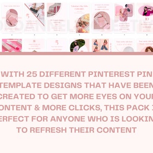 Pinterest Pin Templates Pinterest Templates for Canva Canva Editable Pin Template Social Media Template Pinterest Idea Pin Kit image 5