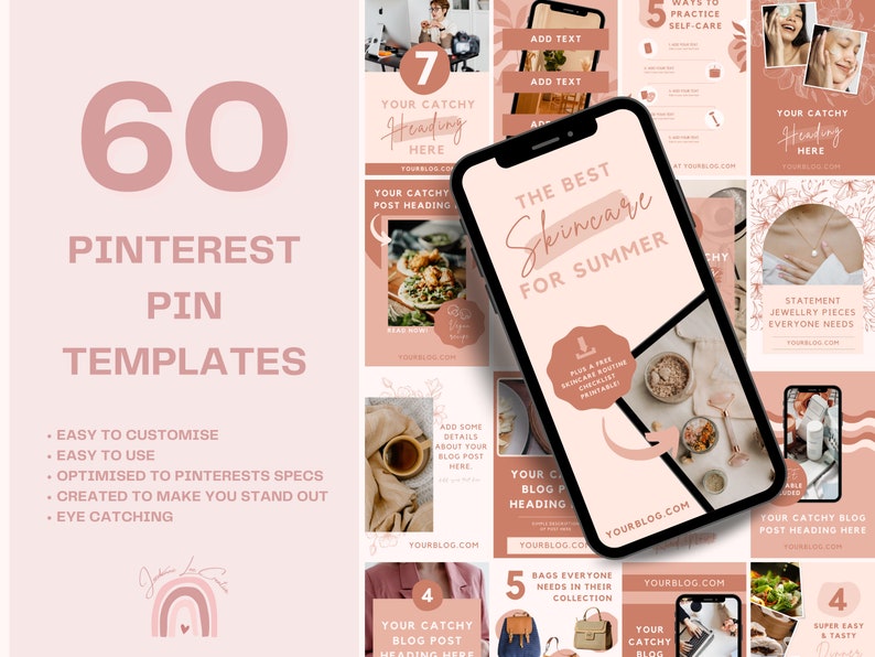 Pinterest Pin Templates Pinterest Templates for Canva Canva Editable Pin Template Social Media Template Pinterest Idea Pin Kit image 1