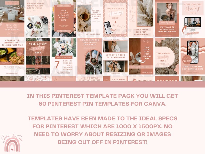 Pinterest Pin Templates Pinterest Templates for Canva Canva Editable Pin Template Social Media Template Pinterest Idea Pin Kit image 3