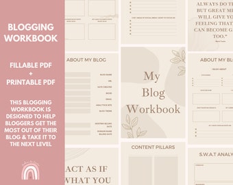 Ultimate Blog Workbook | 2023 Blog Planner | Blogging Planner | Business Planner | Planner for Bloggers | Blog Workbook | Blog Organizer