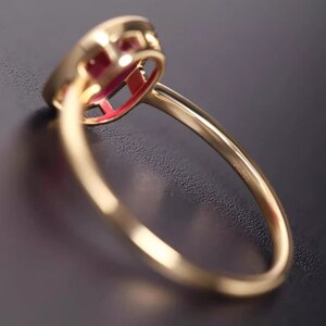 1.65ct Exquisite Passionate Energy Bezel Set Natural Ruby Ring | 18K ...