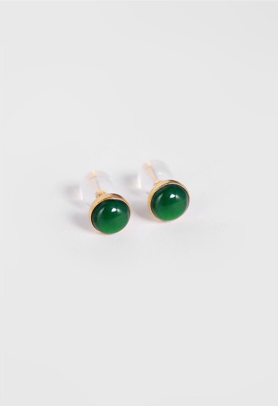 Guatemala Green Jade Gold 18K Earrings | the Perfect Pair to Elevate ...
