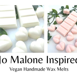 JM Dupe Handmade Soy Wax Melts | Strong Scented | Vegan & Cruelty-free | Bars Wax Hearts, Birthday, Heart Gift, New Home, Malone birthday