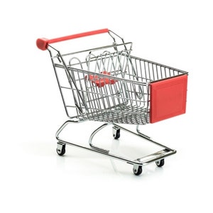 Mini Shopping Cart - Bird/Pet/kid shopping basket toy