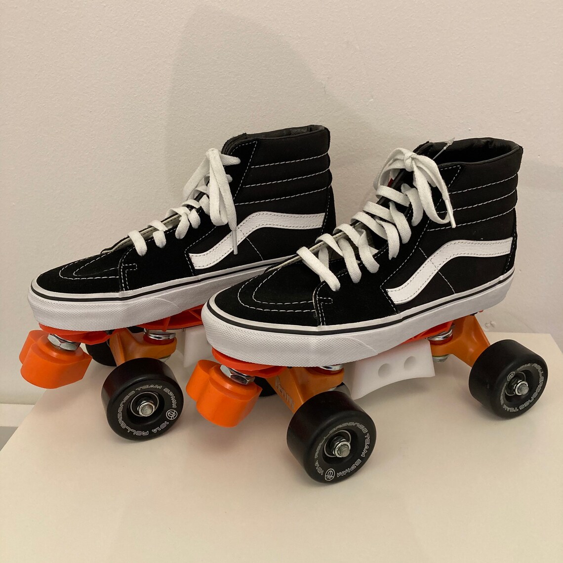 Vans roller skates custom complete skatepark setup black white Etsy