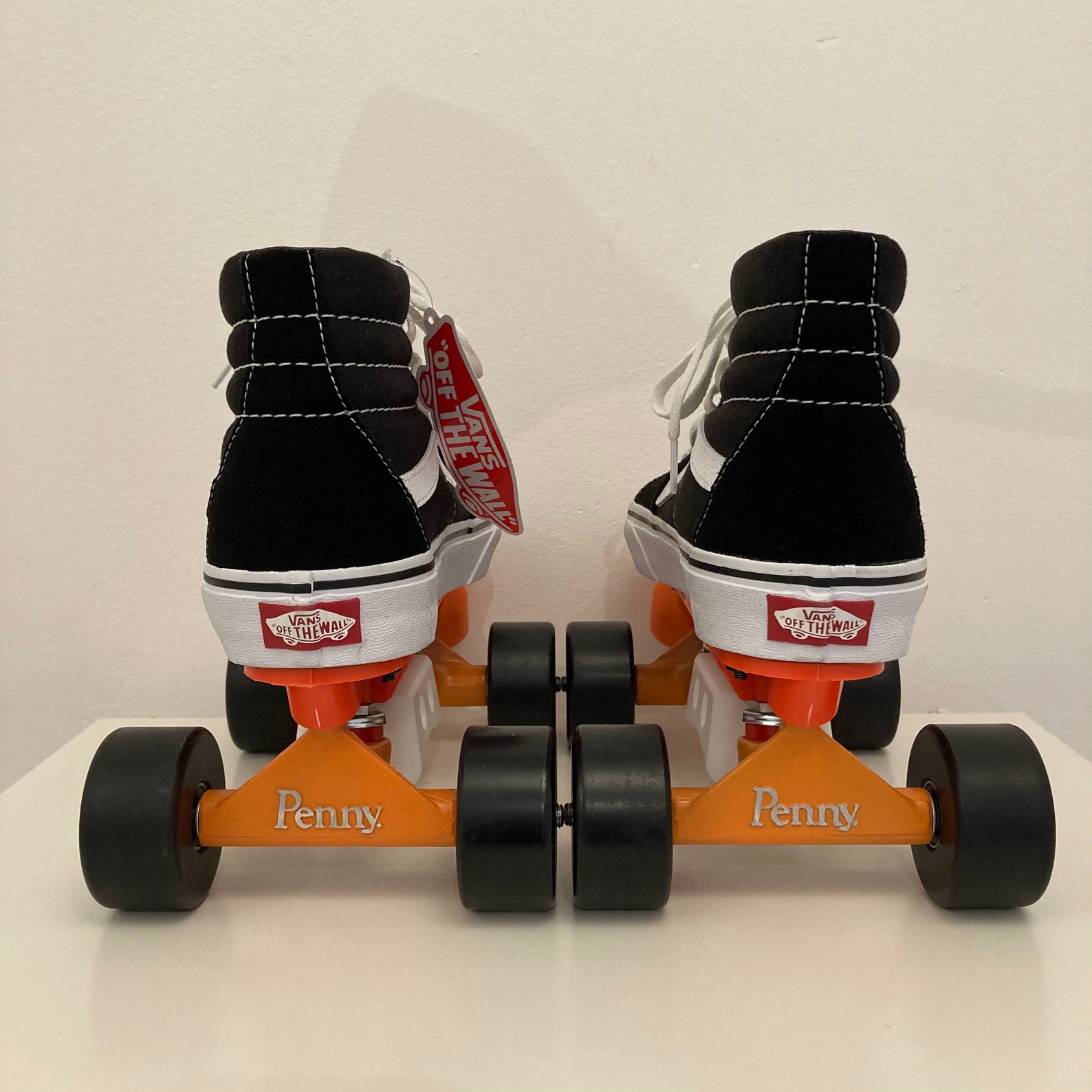 Vans roller skates custom complete skatepark setup black white Etsy