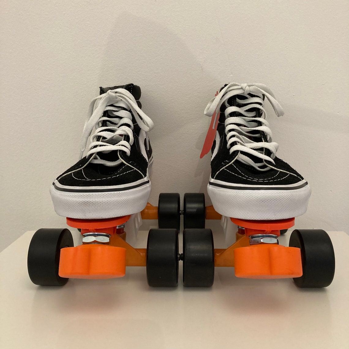 Vans roller skates custom complete skatepark setup black white Etsy