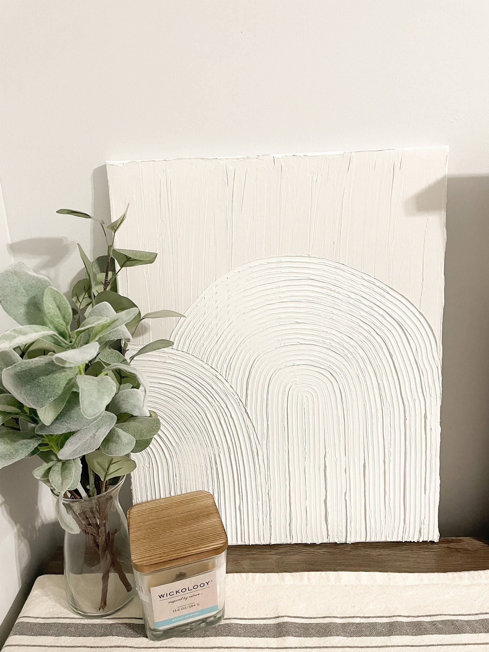 White Texture Canvas Painting Spackle art Abstract Texture Etsy