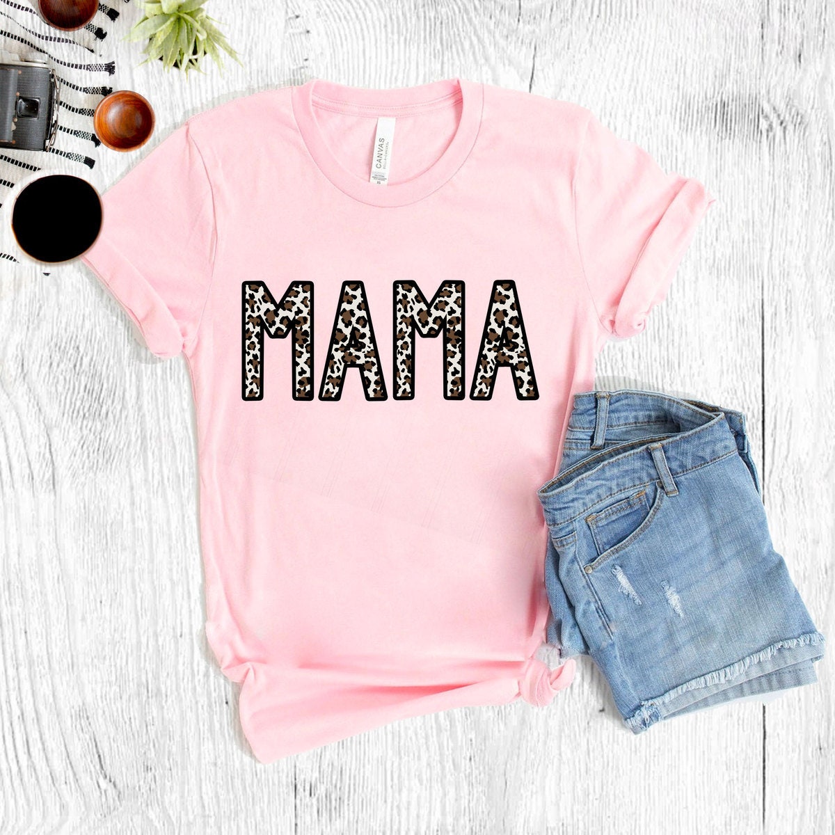 MAMA leopard Crewneck Shirt Gift Mama Cheetah Print T-shirt | Etsy