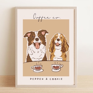 Custom Pet Portrait, Dog Portrait From Photo, Pet Line Art Drawing for Dog Cat Lovers, Gift for Dog Owner