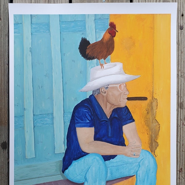 El Hombre Pollo | Chicken Man Art Print - LIMITED EDITION