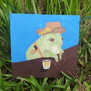 Just One Of Those Days | Cowboy Frog Print