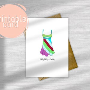 Cartão de aniversário para impressão, 13 anos indo para 30 anos, cartão de aniversário de 30 anos, download digital