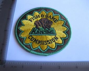 Vintage 70s Fishing Sew On Collectors Patch Maine God/'s Country