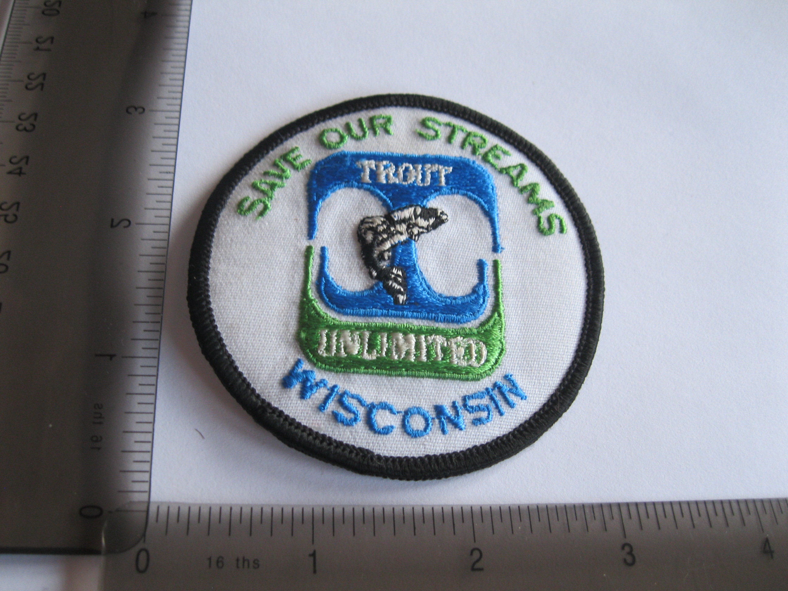 Wisconsin Trout Vintage Patch Hunting Fishing Outdoors Etsy UK