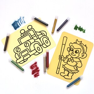 Colored Sand Set &quot; The Car of Cars and The Guard of The Kingdom&quot;