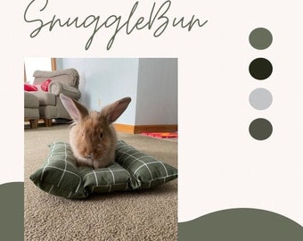 The Snuggle-bun Flop Bed for Rabbits and Other Small Animals