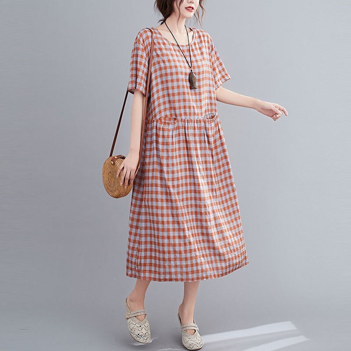 Oversized Women Cotton Casual Dresses New Arrival Summer Etsy