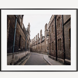 Cambridge University Print, Trinity Lane Architecture, British Home Decor, Office Wall Decor, Minimalist Wall Art, Cambridge Gift