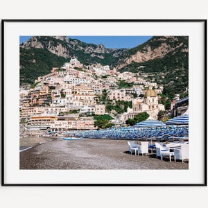 Positano Print, Amalfi Coast Photo, Italy Photography, Italian Summer Wall Art, Mediterranean Beach Print, Dolce Vita Wall Decor