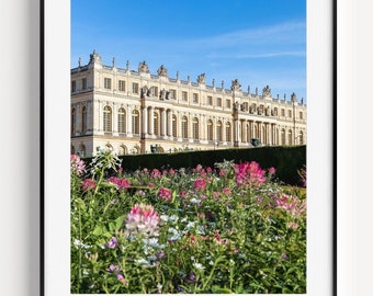 Gardens of Versailles Print, Paris Photography, Palace of Versailles Wall Art, French Home Decor, Europe Travel Poster, Large Wall Art
