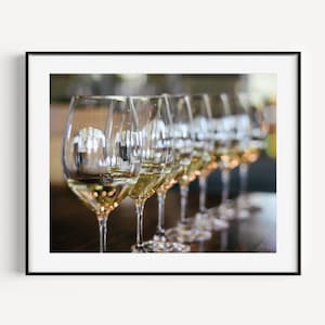 Wine Glass Print, Napa Valley Photography, Bar Art Gift, Wine Photography, Wine Wall Art, Happy Hour, Alcohol Poster, Kitchen Wall Decor