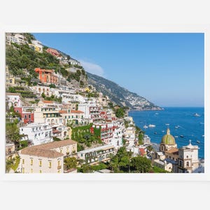 Positano Italy Print, Amalfi Coast Art, Italian Wall Decor, Seaside Village, Europe Travel Photography, Colorful Wall Art for Living Room