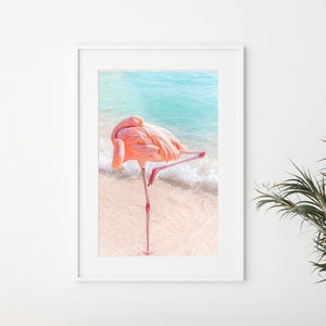 Pink Flamingo Print, Large Flamingo Wall Art, Flamingo Photography, Flamingo Decor, Flamingo Gift, Flamingo Theme, Tropical Wall Art Prints