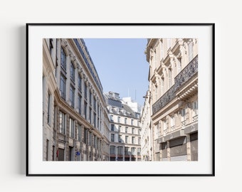 Paris Street Scene Print, Paris Cityscape, France, French Photography, Architecture, Neutral, Minimalist Wall Art, European Street Decor