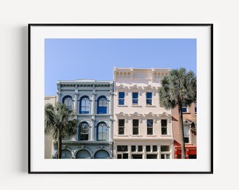 Charleston Battery Broad Street Charleston SC Wall Decor, Architecture Travel Photography, South Carolina Wall Art for Living Room or Office