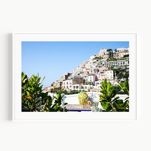 Positano Amalfi Coast Italy Print, Italian Wall Decor, Italy Travel Photography, European Village, Mediterranean Wall Art for Living Room