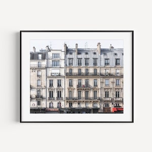 Paris Buildings Architecture Print, Paris Photography, French Home Decor, Neutral Wall Art, Minimal Wall Decor for Living Room & Office