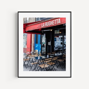 Paris Cafe Print, Paris Photography, French Cafe, Kitchen Wall Art, French Photography, Travel Poster, Paris Street Art, Large Wall Decor