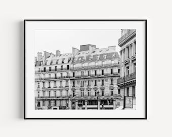 Black and White Paris Photography, Architecture Print, Travel Photography, Paris Wall Art, French Home Decor, Minimal Art for Gallery Wall