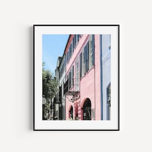 Rainbow Row Wall Art, Charleston Battery Print, Charleston SC Gift, South Carolina Travel Photography, Charleston Wall Decor for Living Room