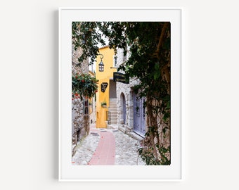 Village of Eze France Photography, French Riviera Print, South of France, La Cote D'Azur Travel Photography, European Decor, French Country