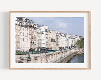 Neutral Paris Buildings Architecture Print, Paris France Photography, Travel Wall Art, French Home Decor, Minimal Wall Decor for Living Room