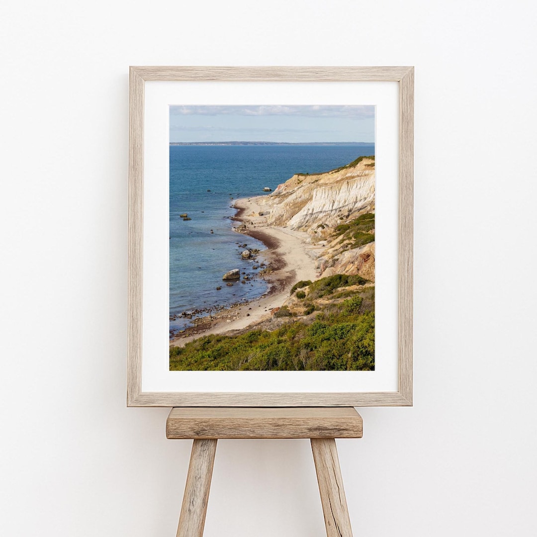 Martha's Vineyard Print, Aquinnah Cliffs, Cape Cod Beach Photography ...