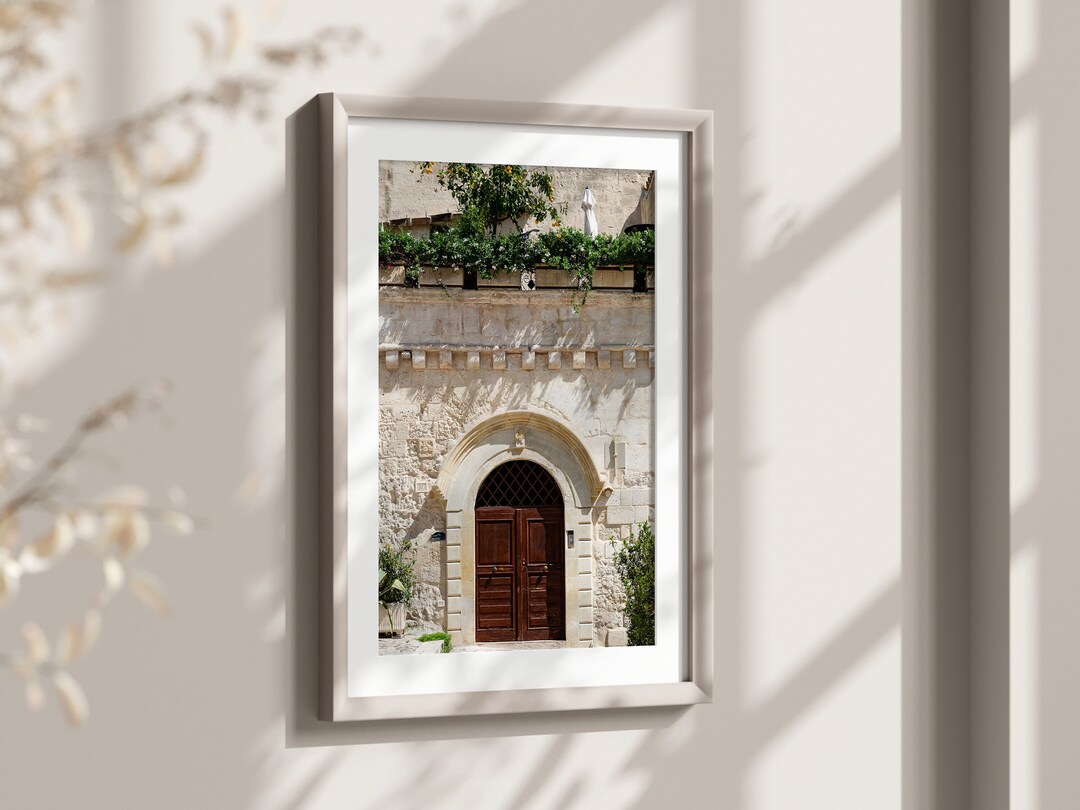 Italy Door Art Print, Italian Doorways Wall Art, Matera Travel