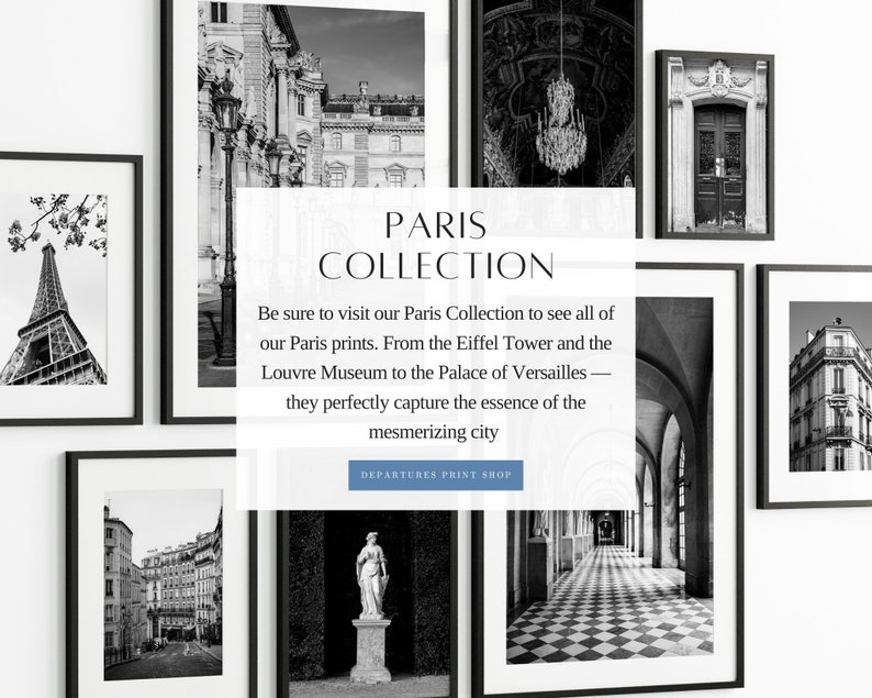 Black and White Paris Architecture Print, Montmartre, Europe Streets, France Poster, French Decor, European Travel Poster, Gallery Wall Art image 10