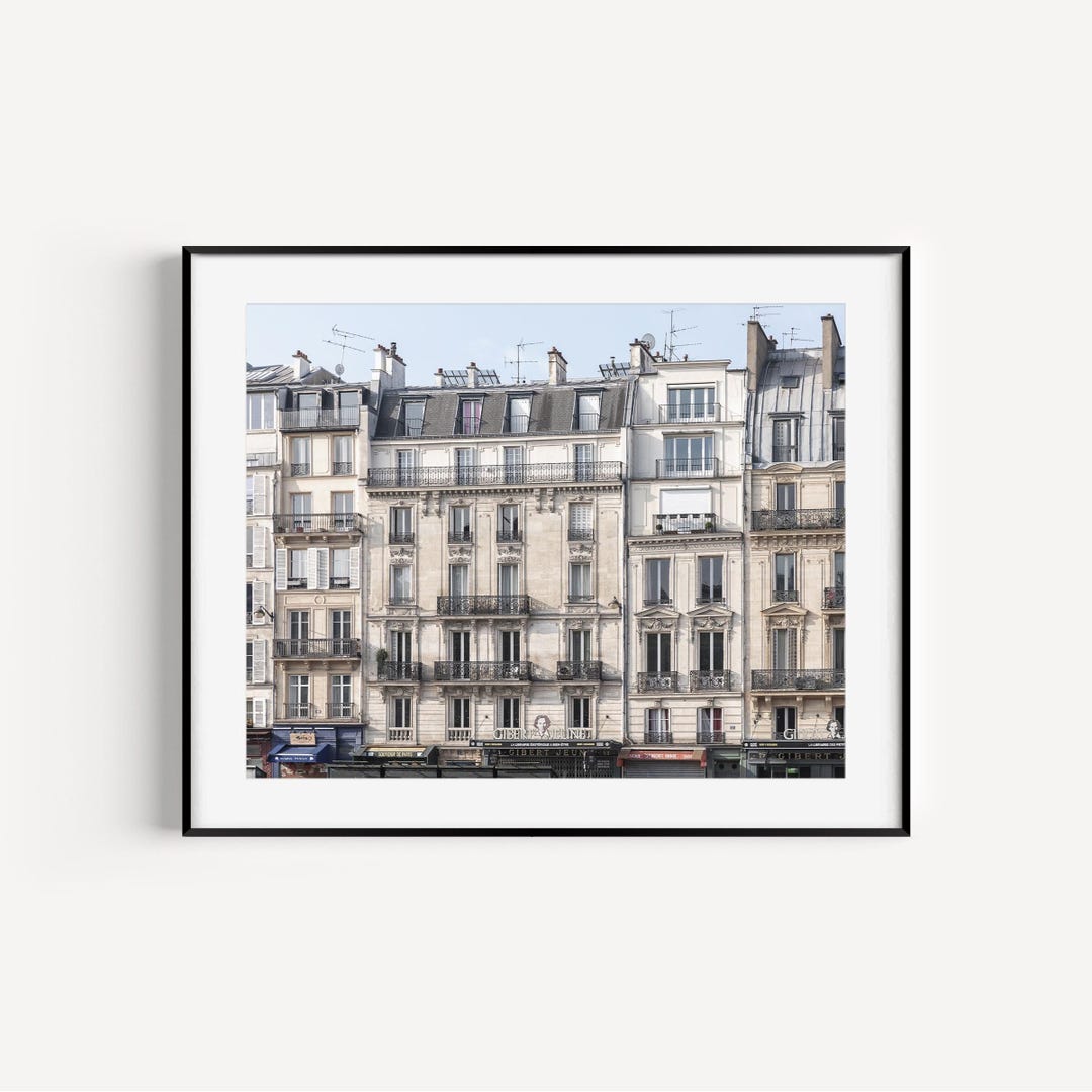 Parisian Architecture Print, Neutral Paris France Photography, Travel ...