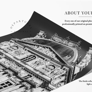 Black and white Louvre Museum Paris Photography Print